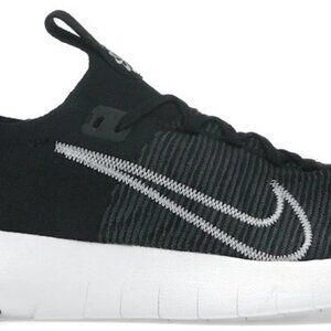 Nike Free RN FK Flyknit  Men's 7.5  Running Shoes Black White New